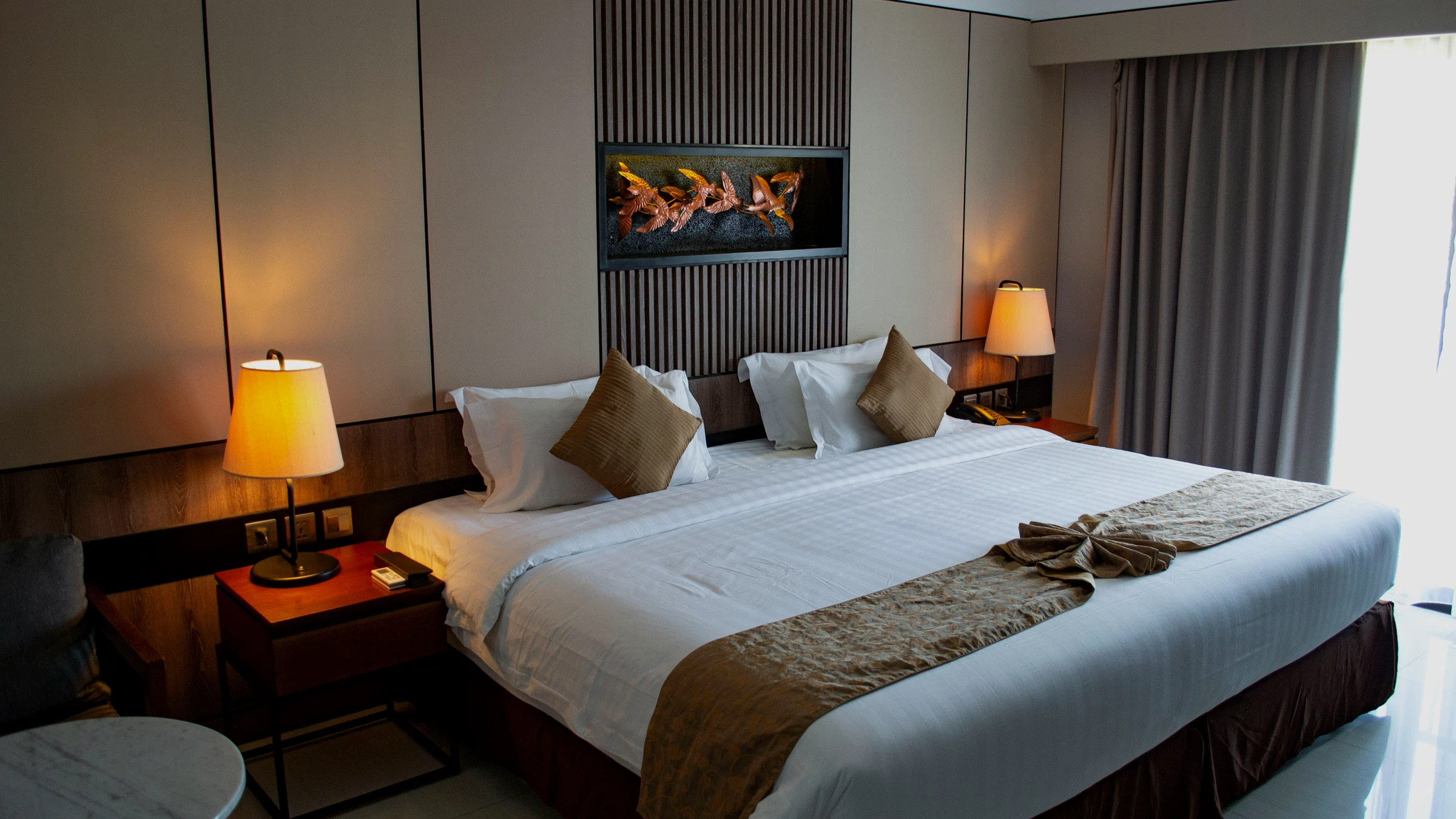 Hotel furniture for guest rooms, lobbies, restaurants and serviced apartments.