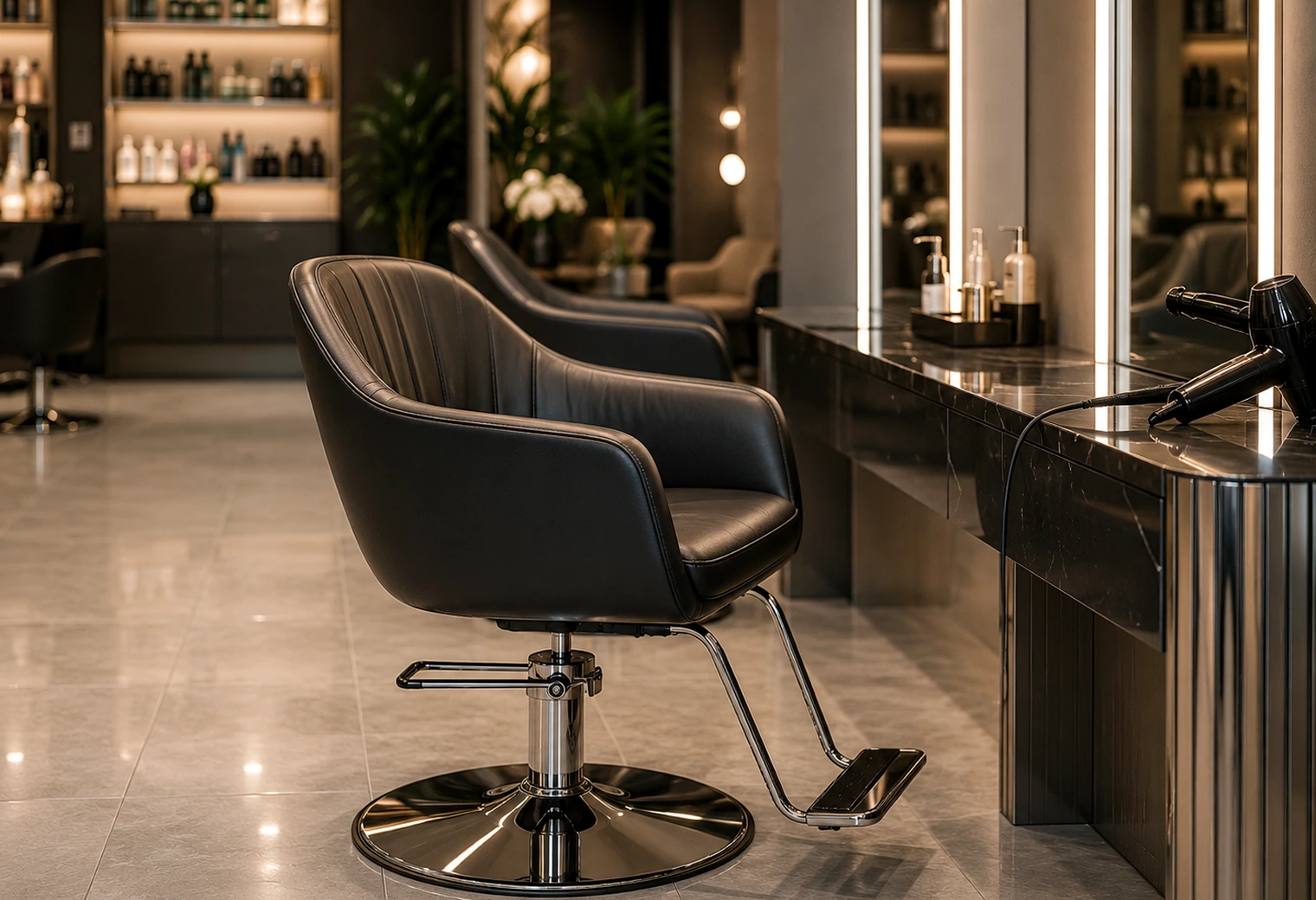 Blow-Dry Styling Chair — photographic procurement reference image