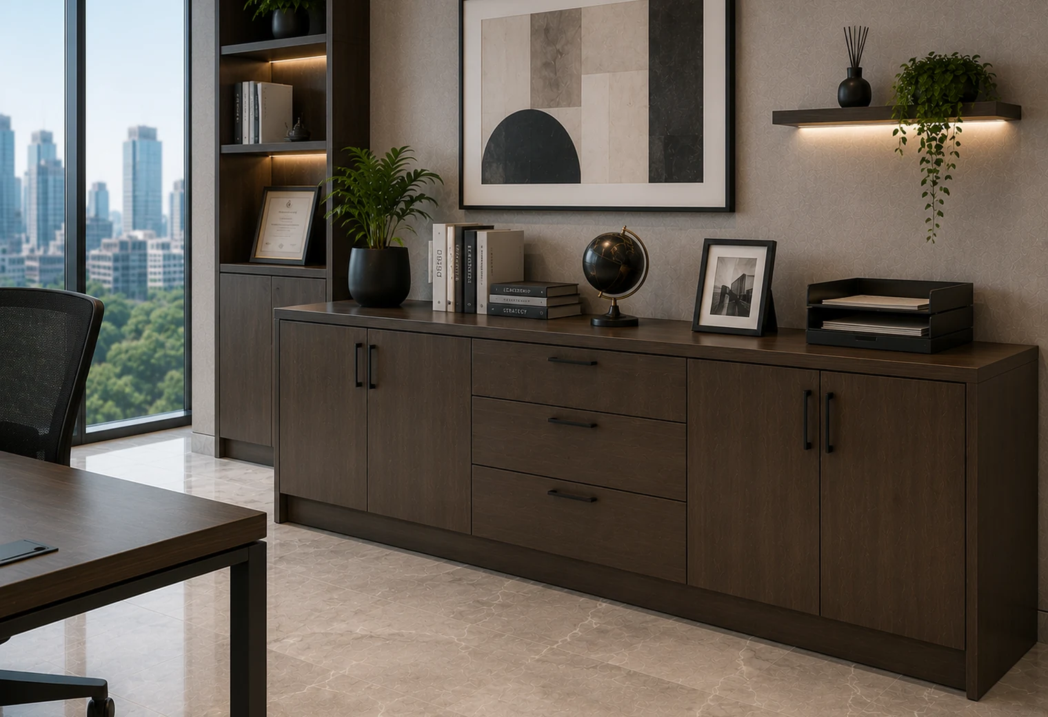 Manager Credenza — photographic procurement reference image