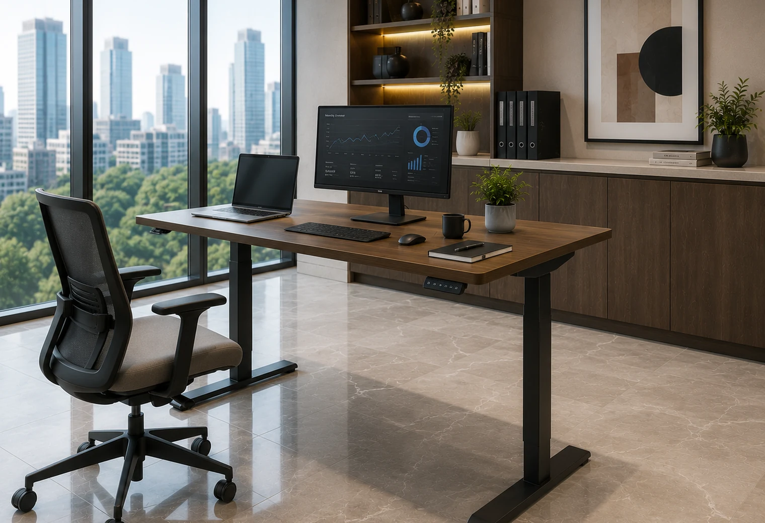 Sit-Stand Desk — photographic procurement reference image