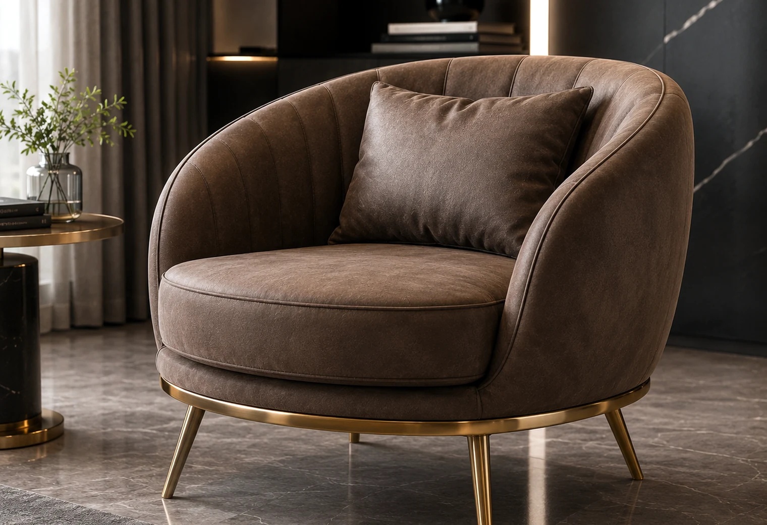 Designer Accent Chair — luxury home furniture procurement visual