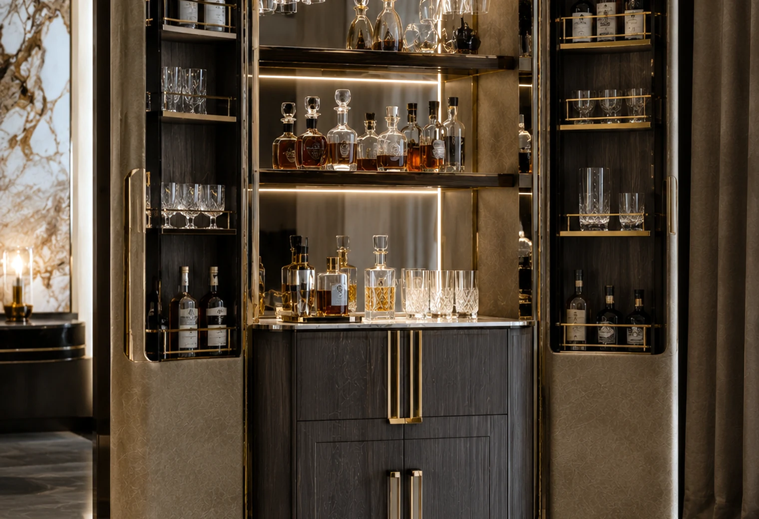 Luxury Bar Cabinet — luxury home furniture procurement visual