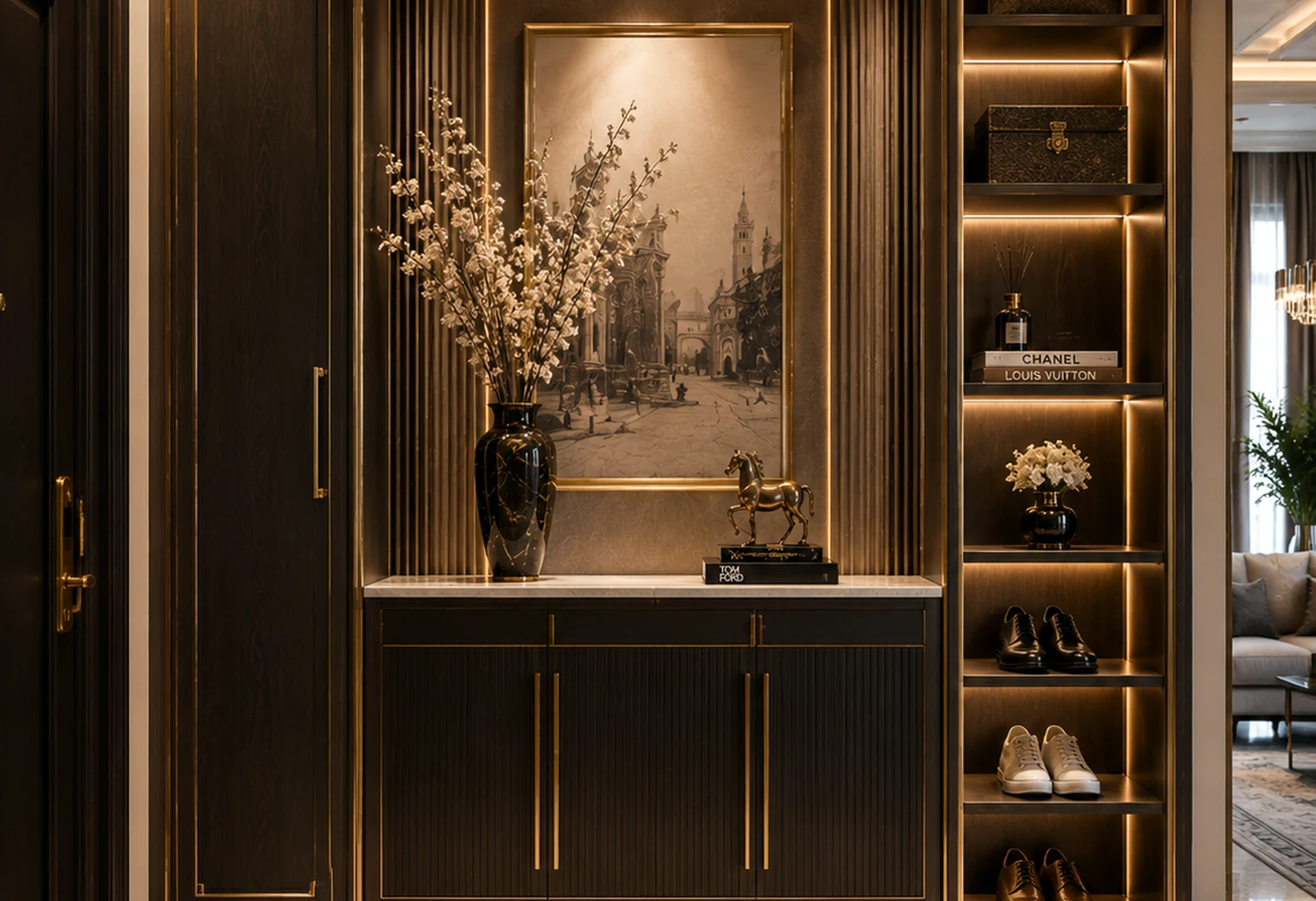 Luxury Entrance Cabinet — luxury home furniture procurement visual