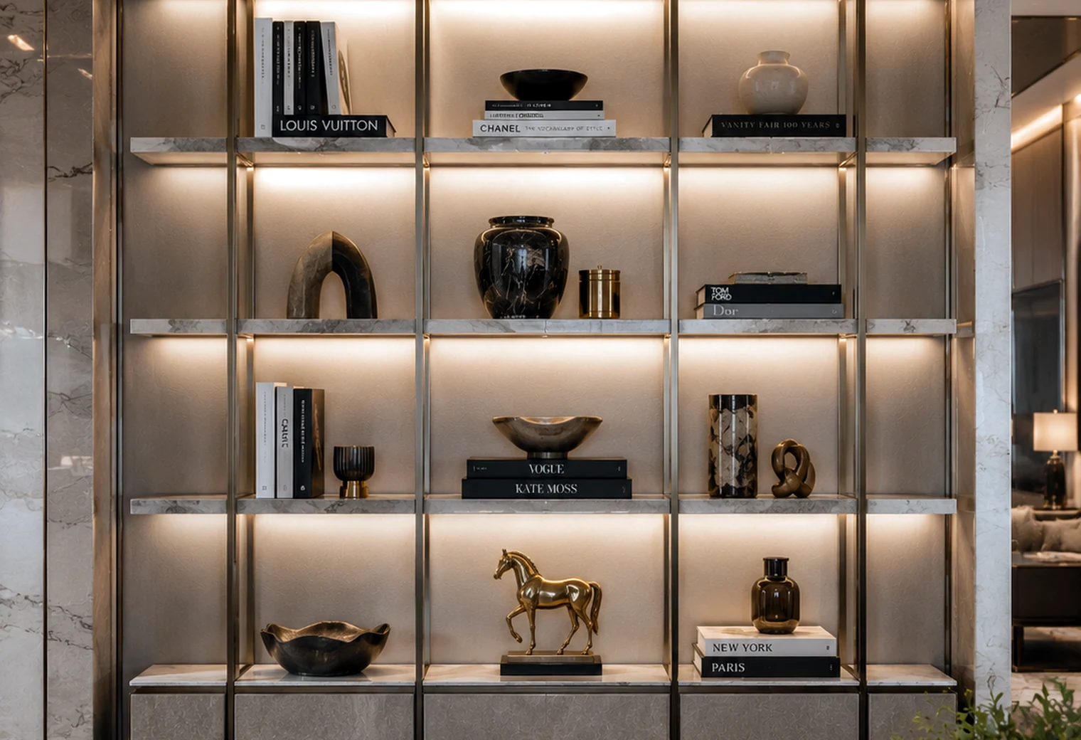 Open Display Shelving — luxury home furniture procurement visual