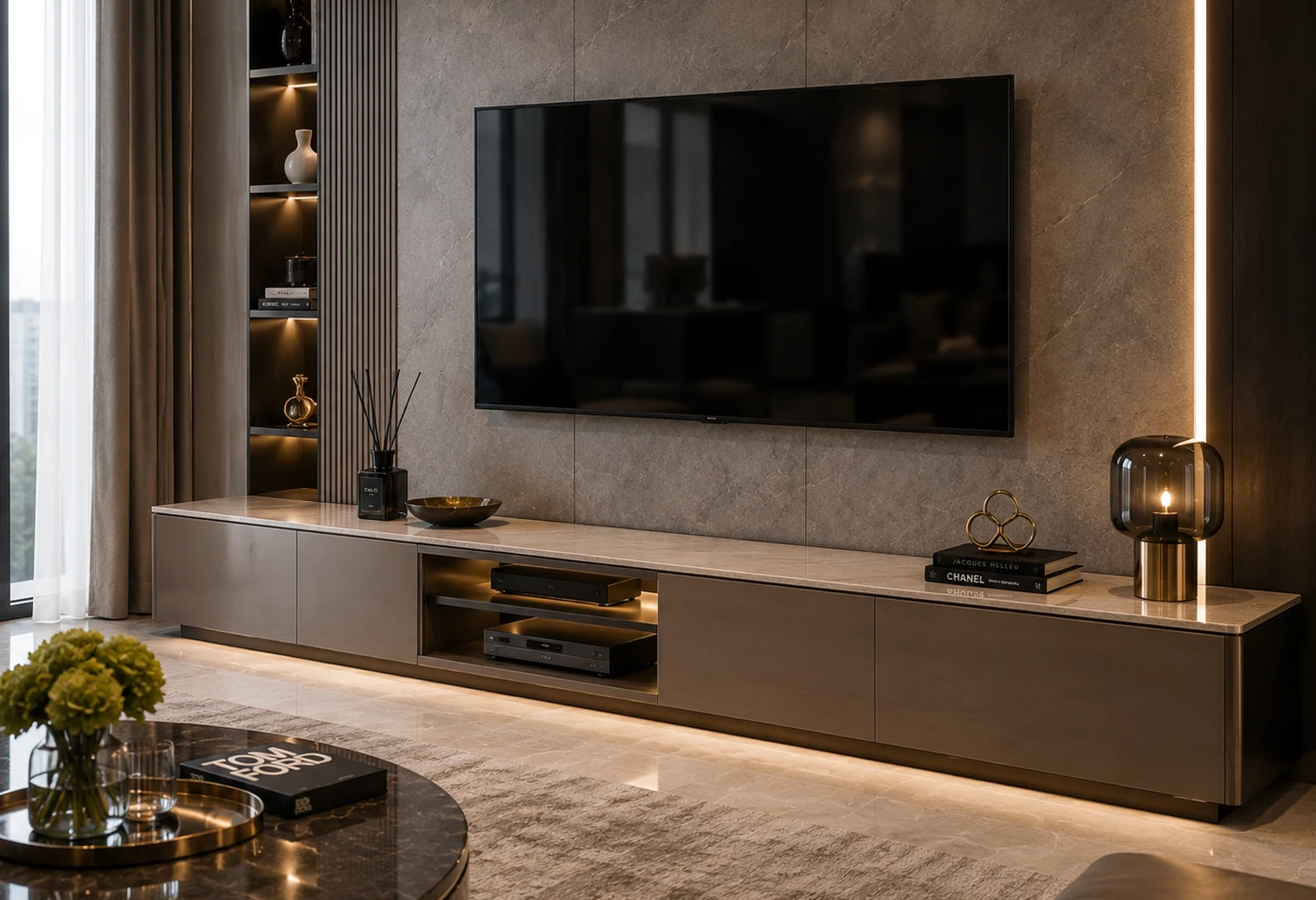 Elegant TV Console — luxury home furniture procurement visual