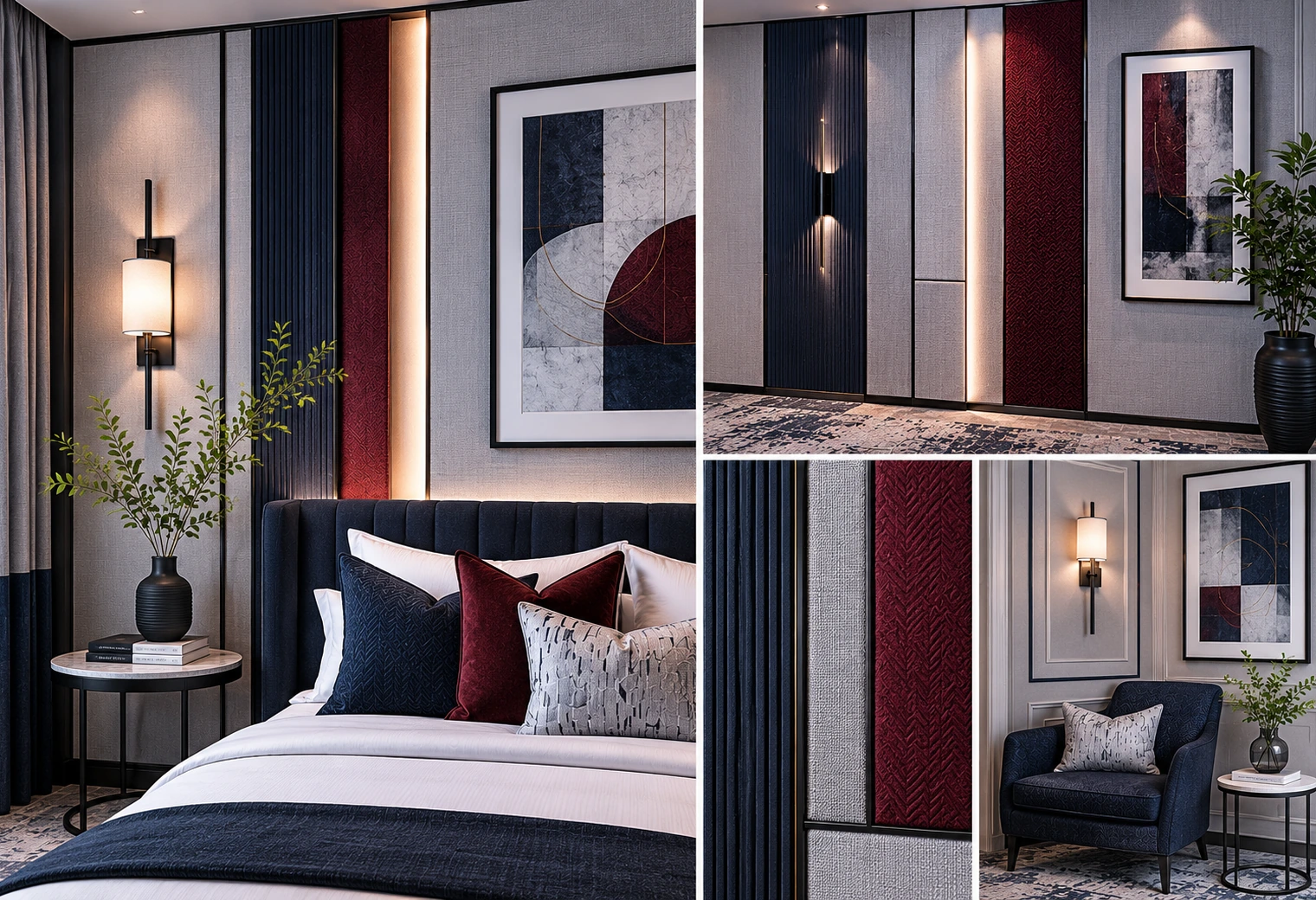 Decorative Wall Panel System option 2 — premium hotel furniture reference image