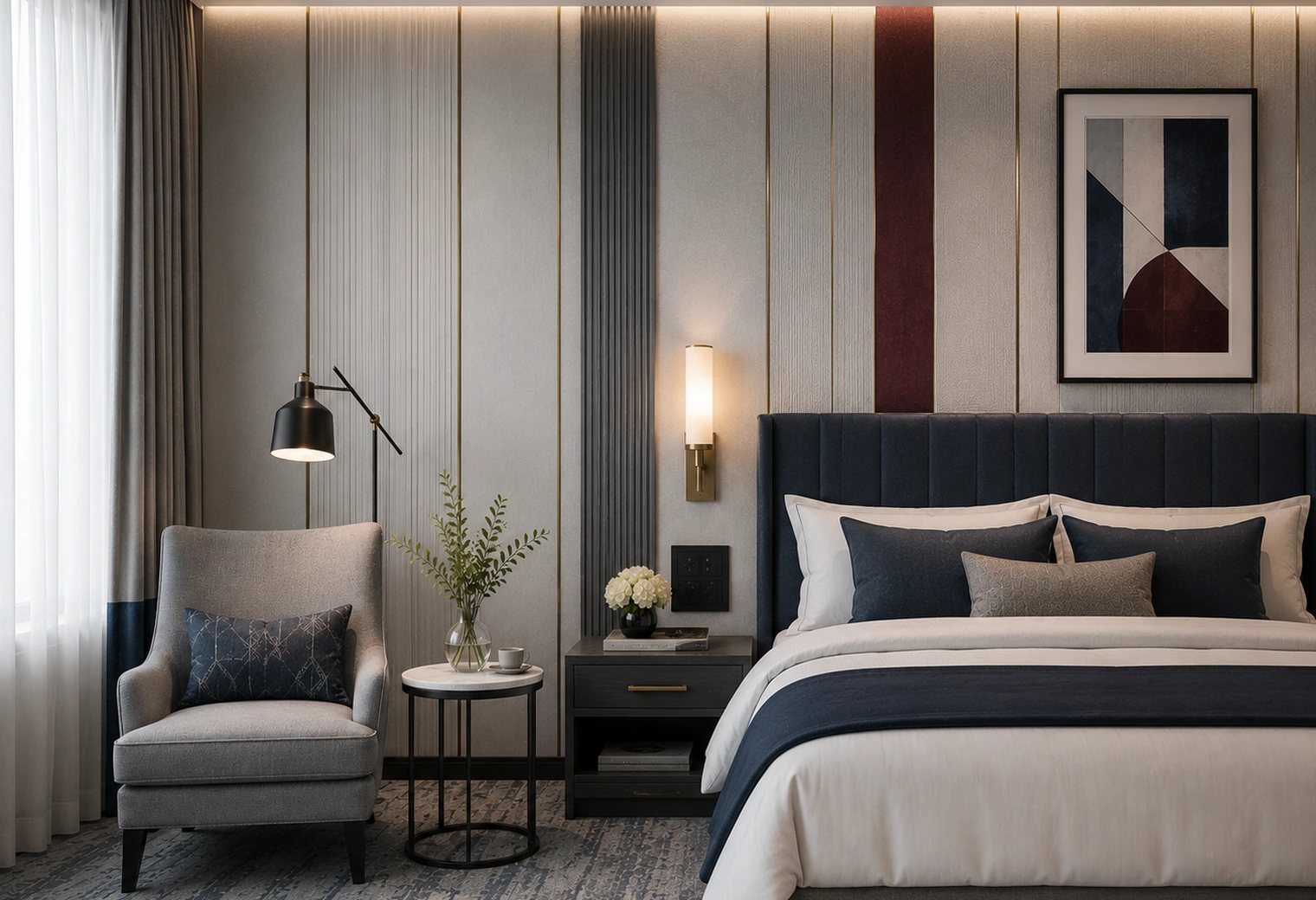 Decorative Wall Panel System option 1 — premium hotel furniture reference image