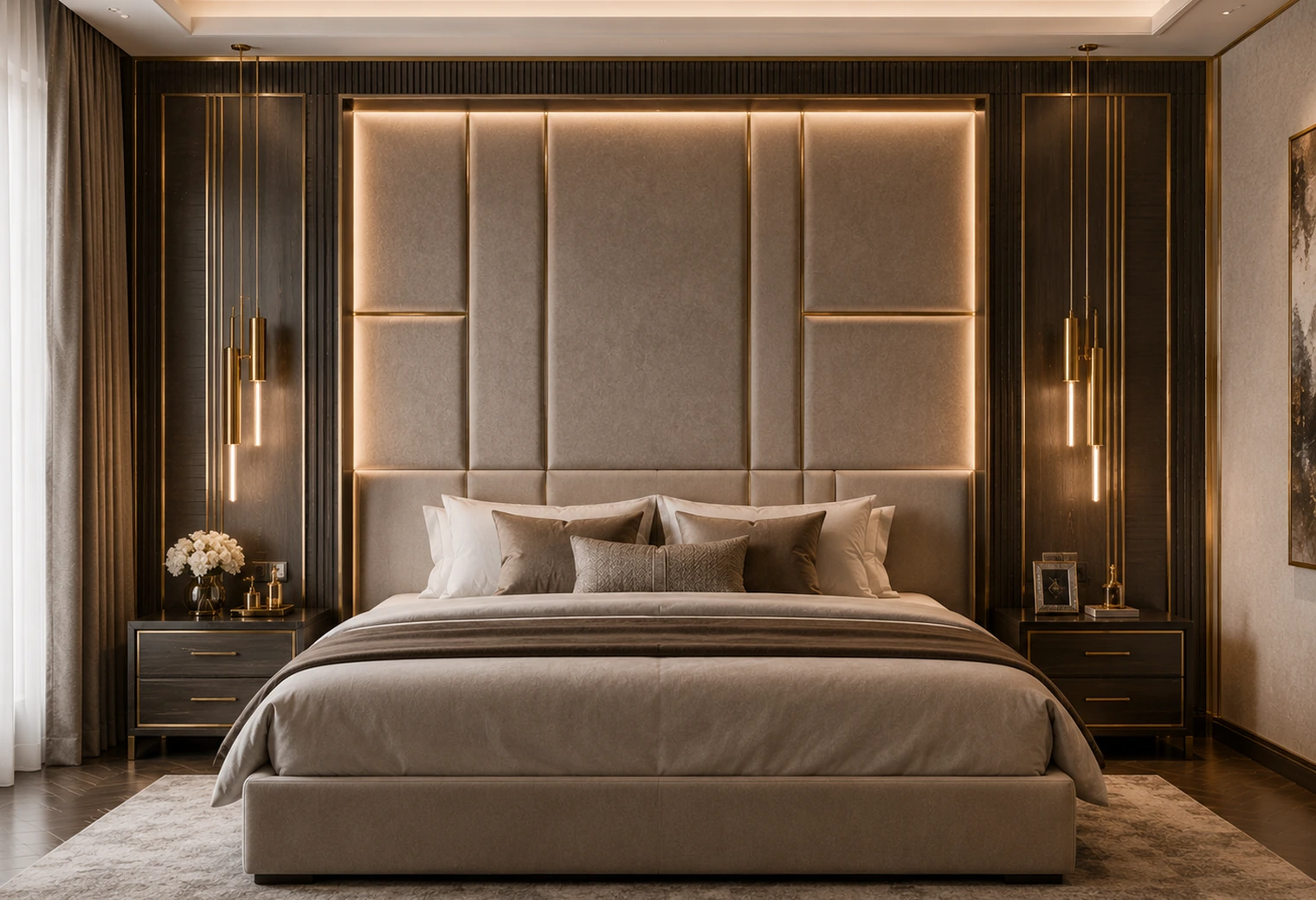 Feature Headboard Wall option 2 — premium hotel furniture reference image