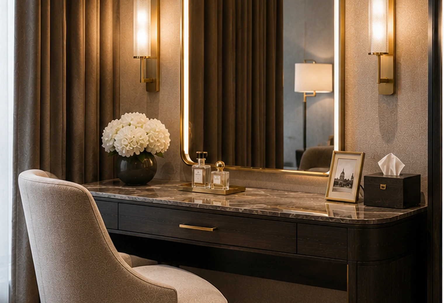 Vanity / Dressing Desk option 1 — premium hotel furniture reference image